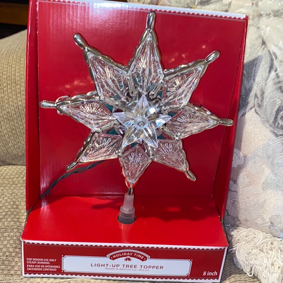 🌟NWT Holiday Time Light Up Star Tree Topper - Picture 4 of 11